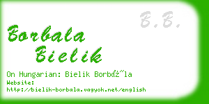 borbala bielik business card